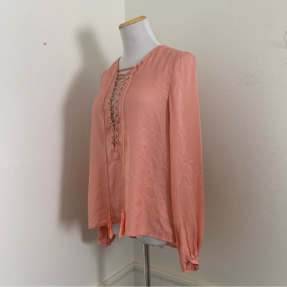 The Jetset Diaries Delta Lace Up Top Blouse - Picture 4 of 15